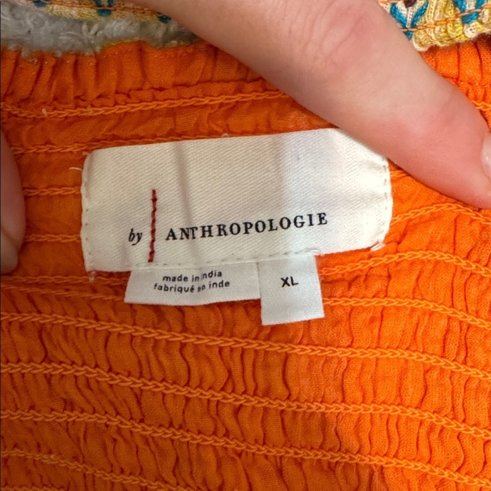 by Anthropologie Striped Smocked Tank in Yellow Multi - Picture 4 of 6